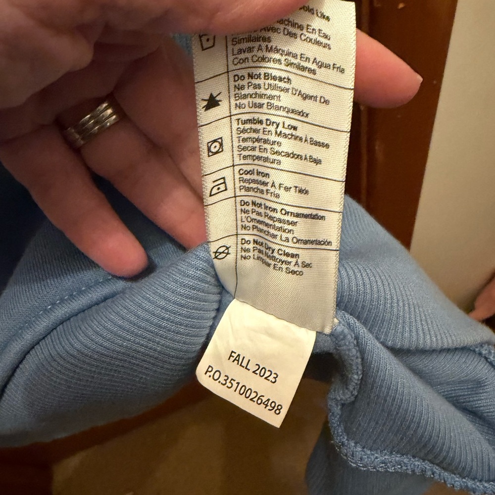 Carhartt womens Light Blue Crewneck Sweatshirt hoodie plus size 3x - Picture 5 of 6